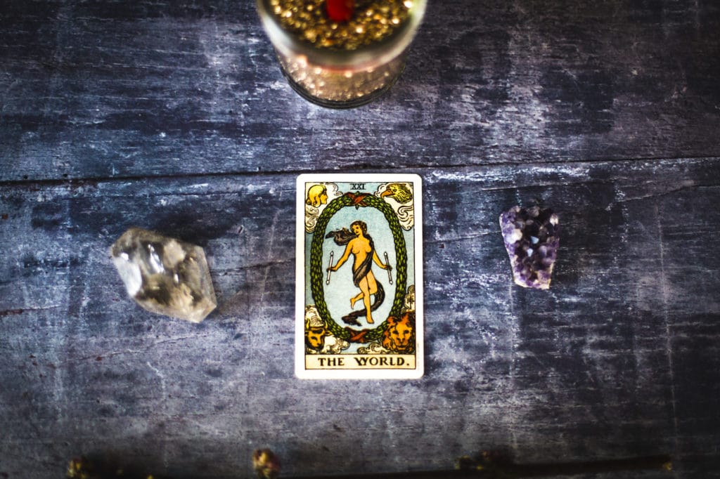 Learn Tarot:  The World Tarot Card